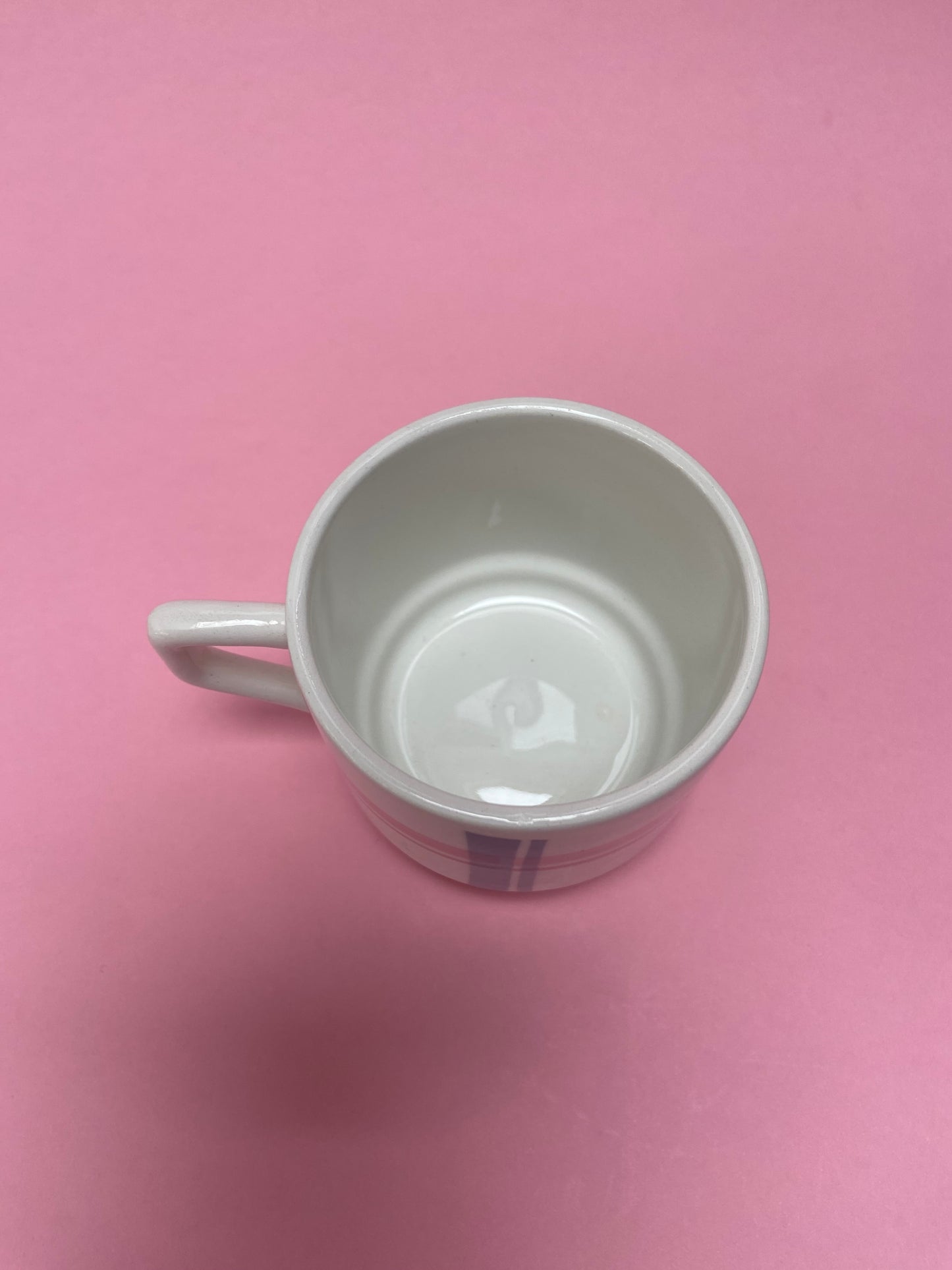 Duo espresso cups PINK/GREY lines