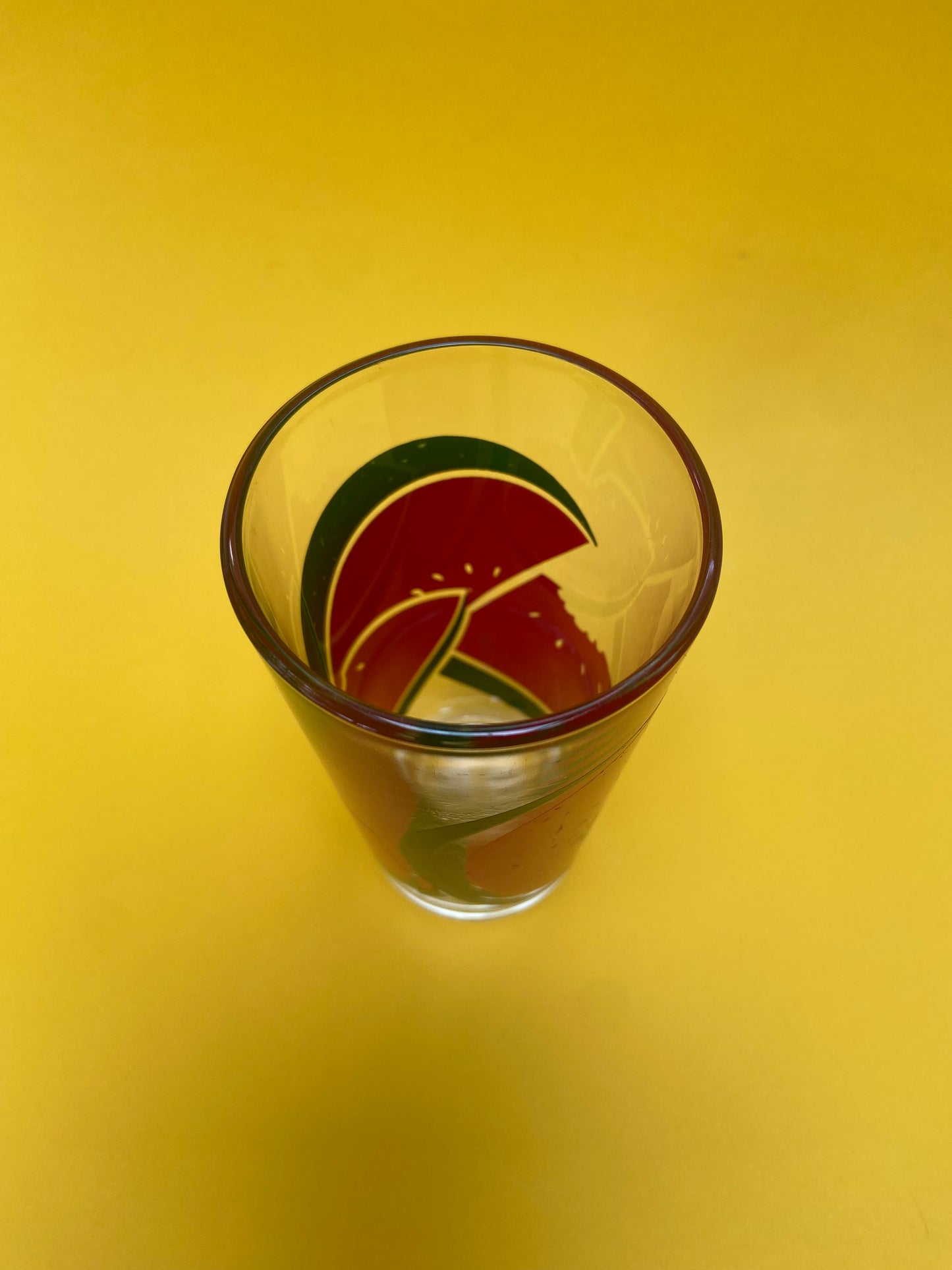 Verre à jus motif PASTÈQUES