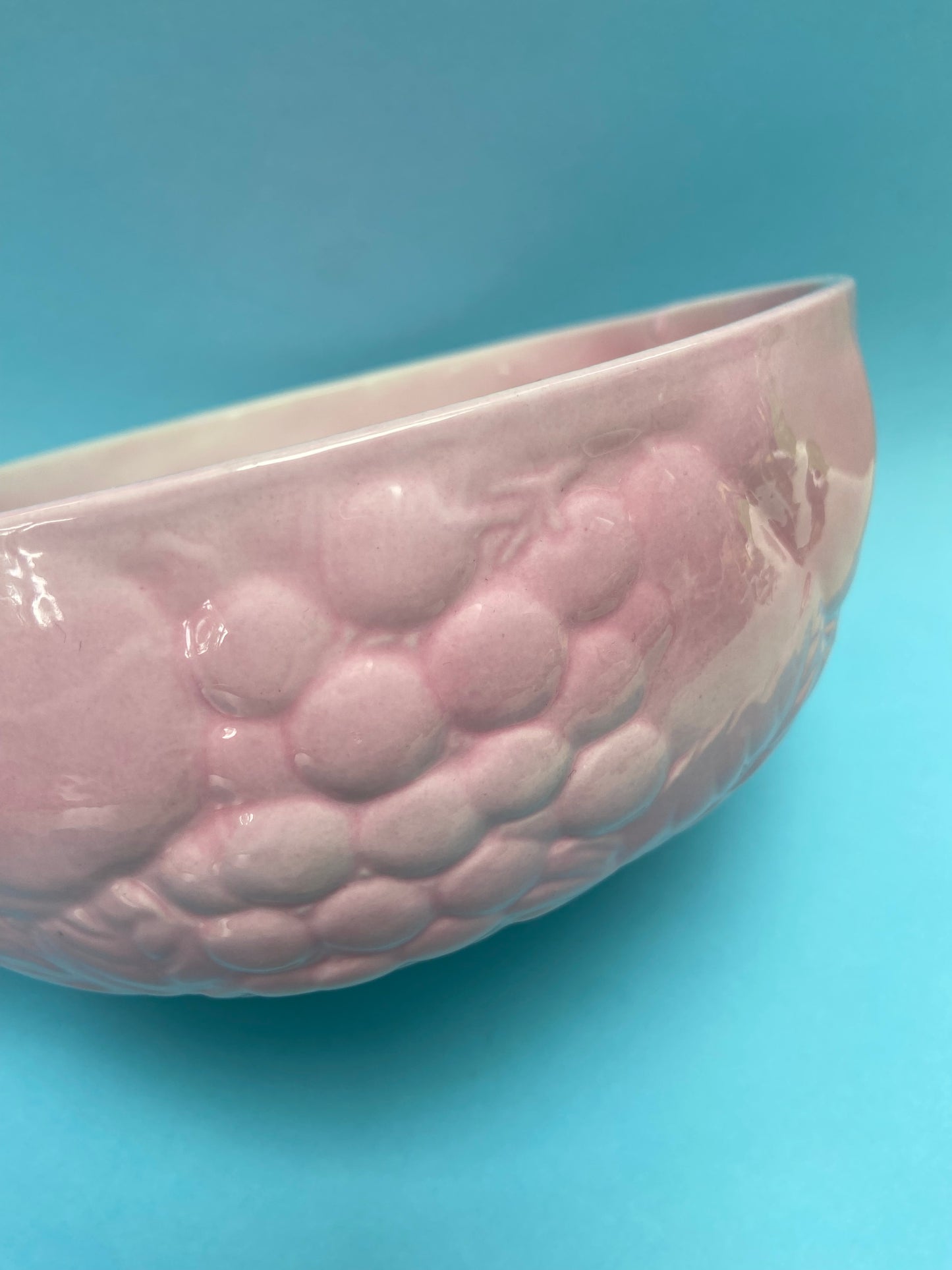 Candy Pink Barbotine Salad Bowl