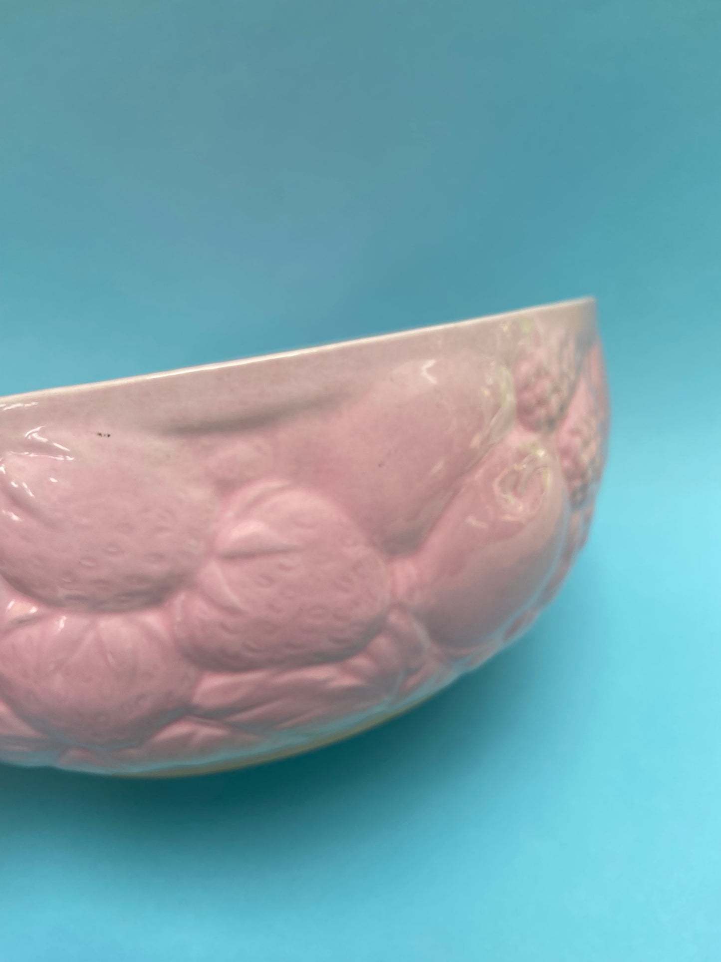 Candy Pink Barbotine Salad Bowl