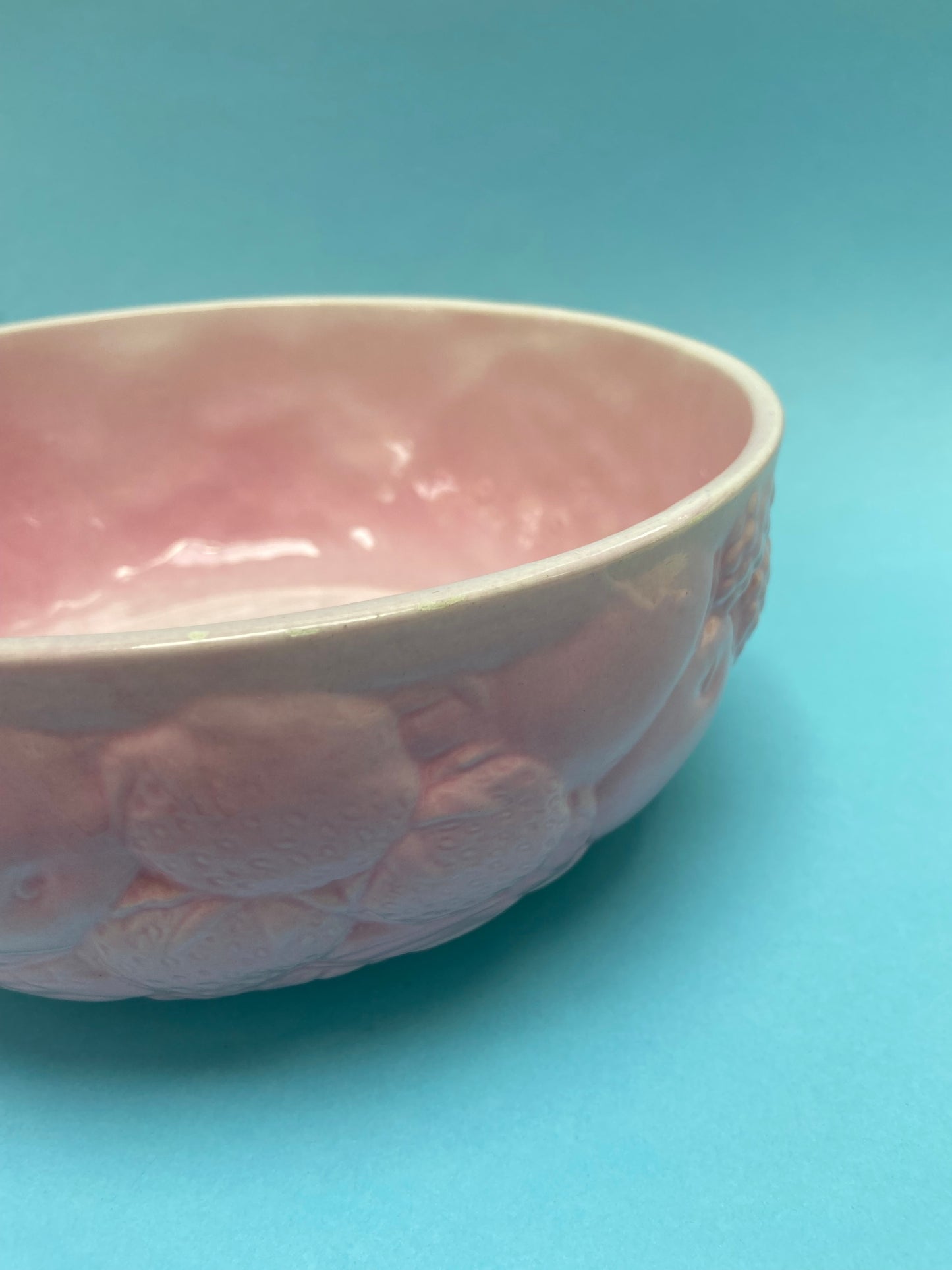 Candy Pink Barbotine Salad Bowl