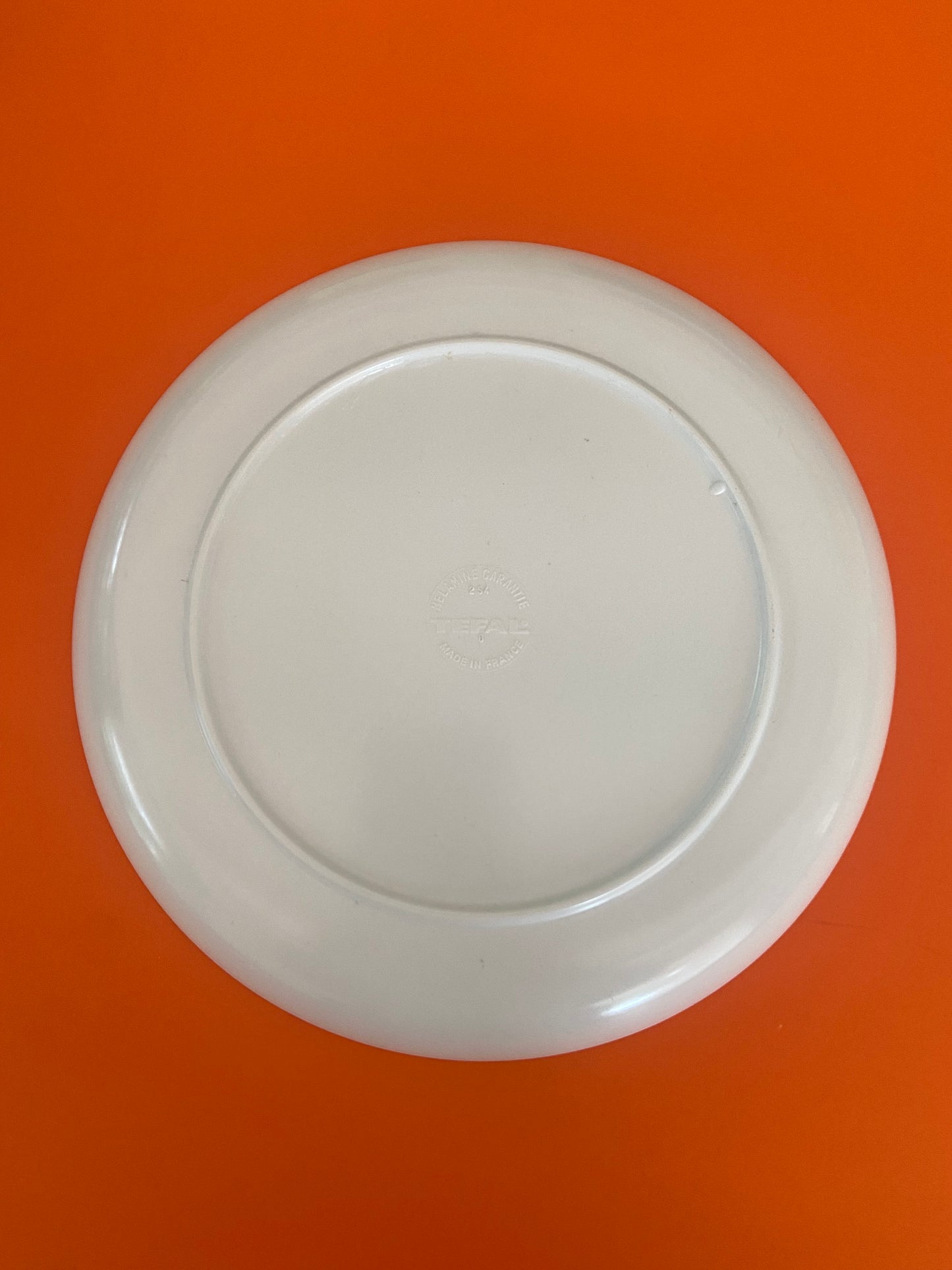 TEFAL plastic plate with floral pattern