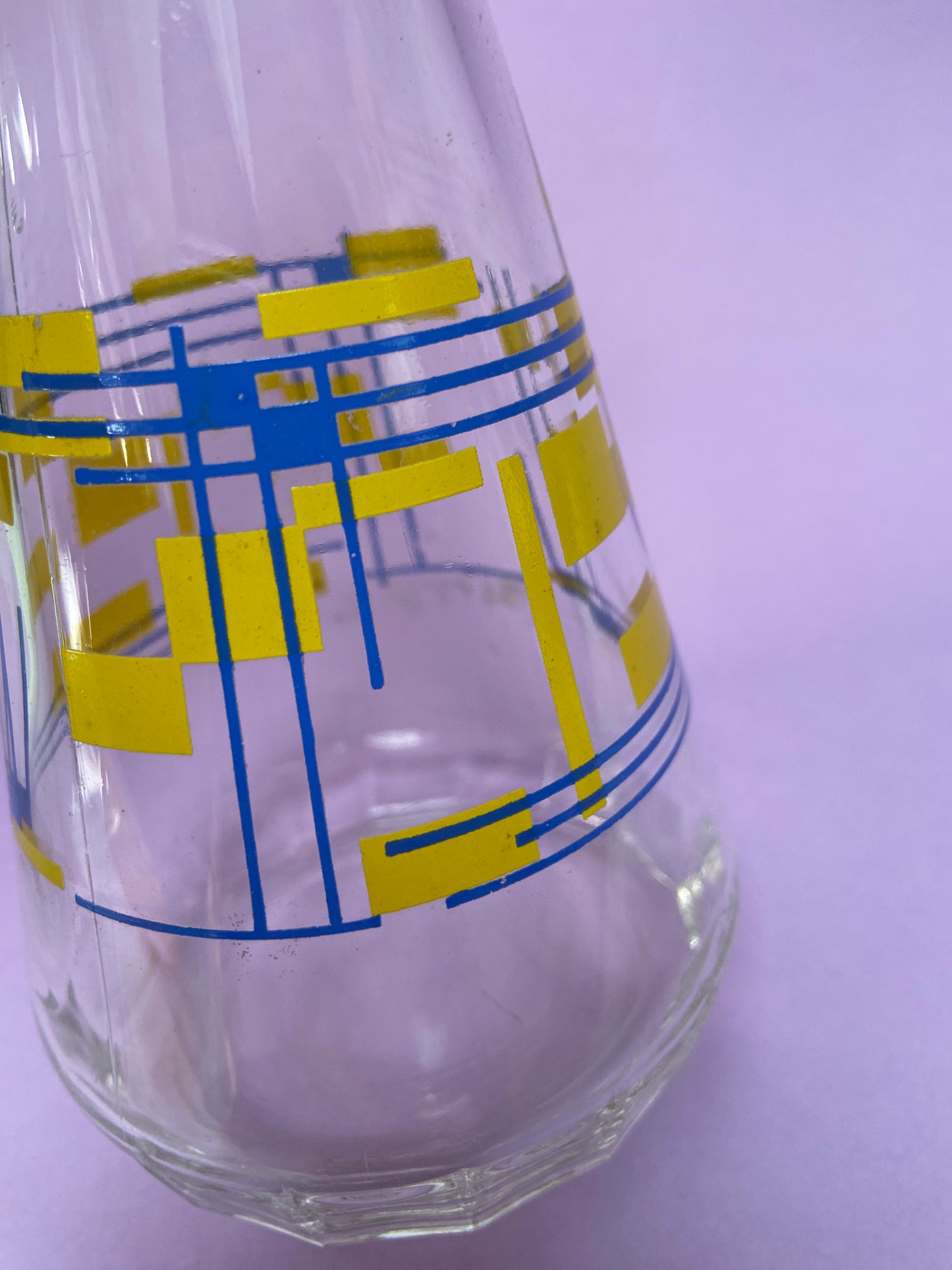 Carafe geometric pattern YELLOW/BLUE