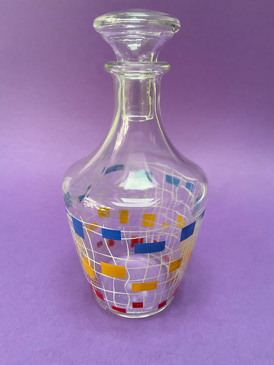 Geometric pattern carafe RED/WHITE/BLUE/YELLOW