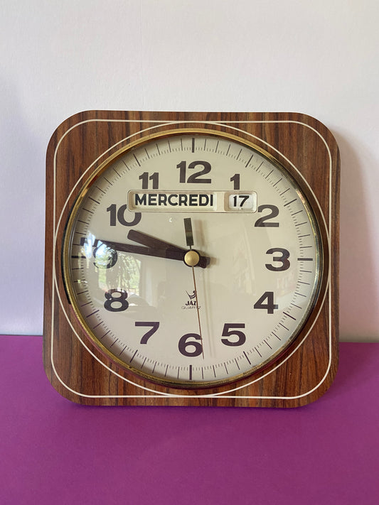 Horloge murale vintage Formica JAZ