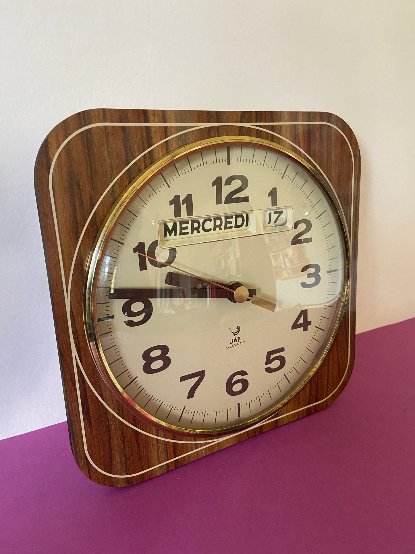 Horloge murale vintage Formica JAZ