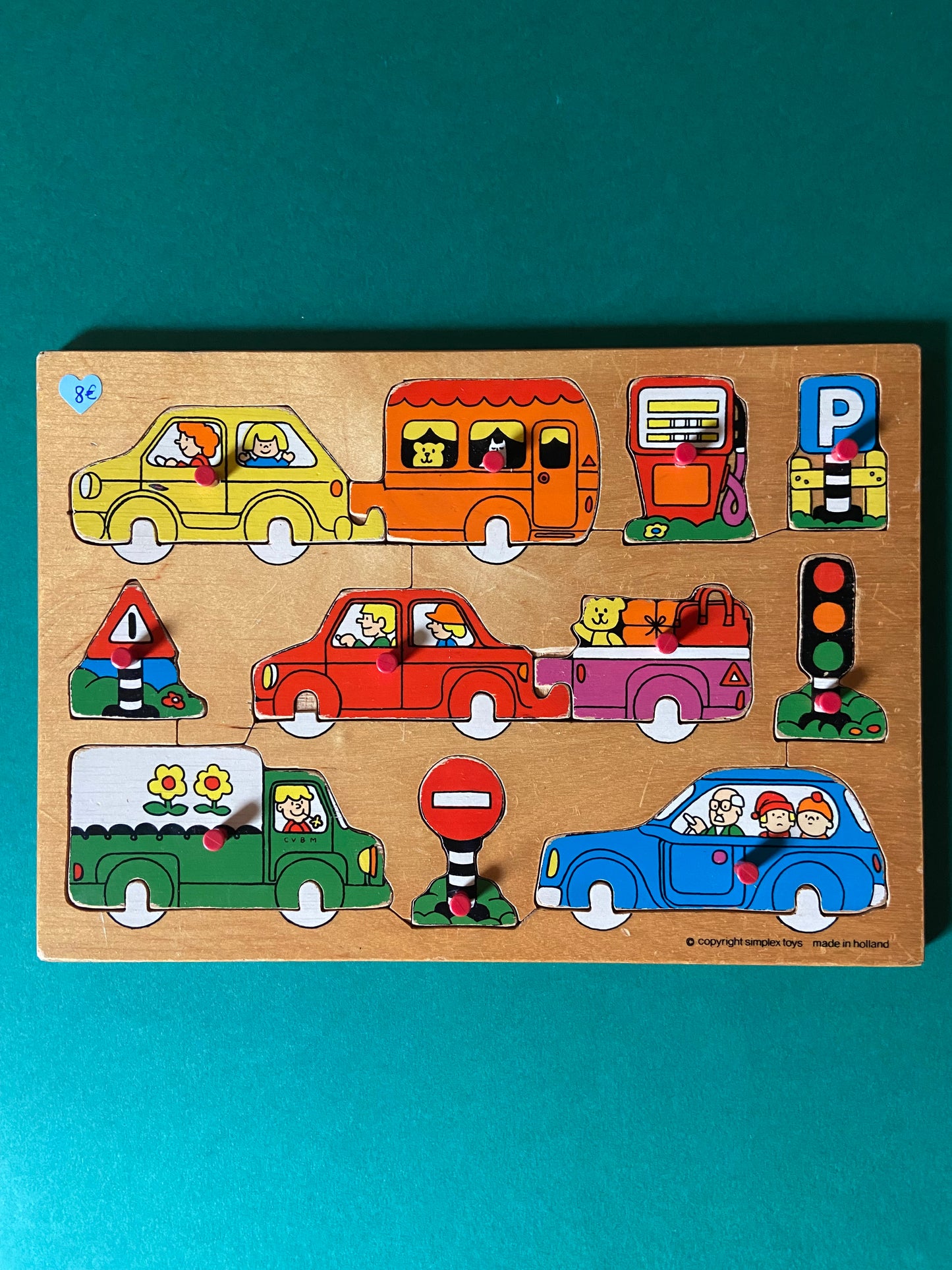 Puzzle en bois Simplex Toys VÉHICULES