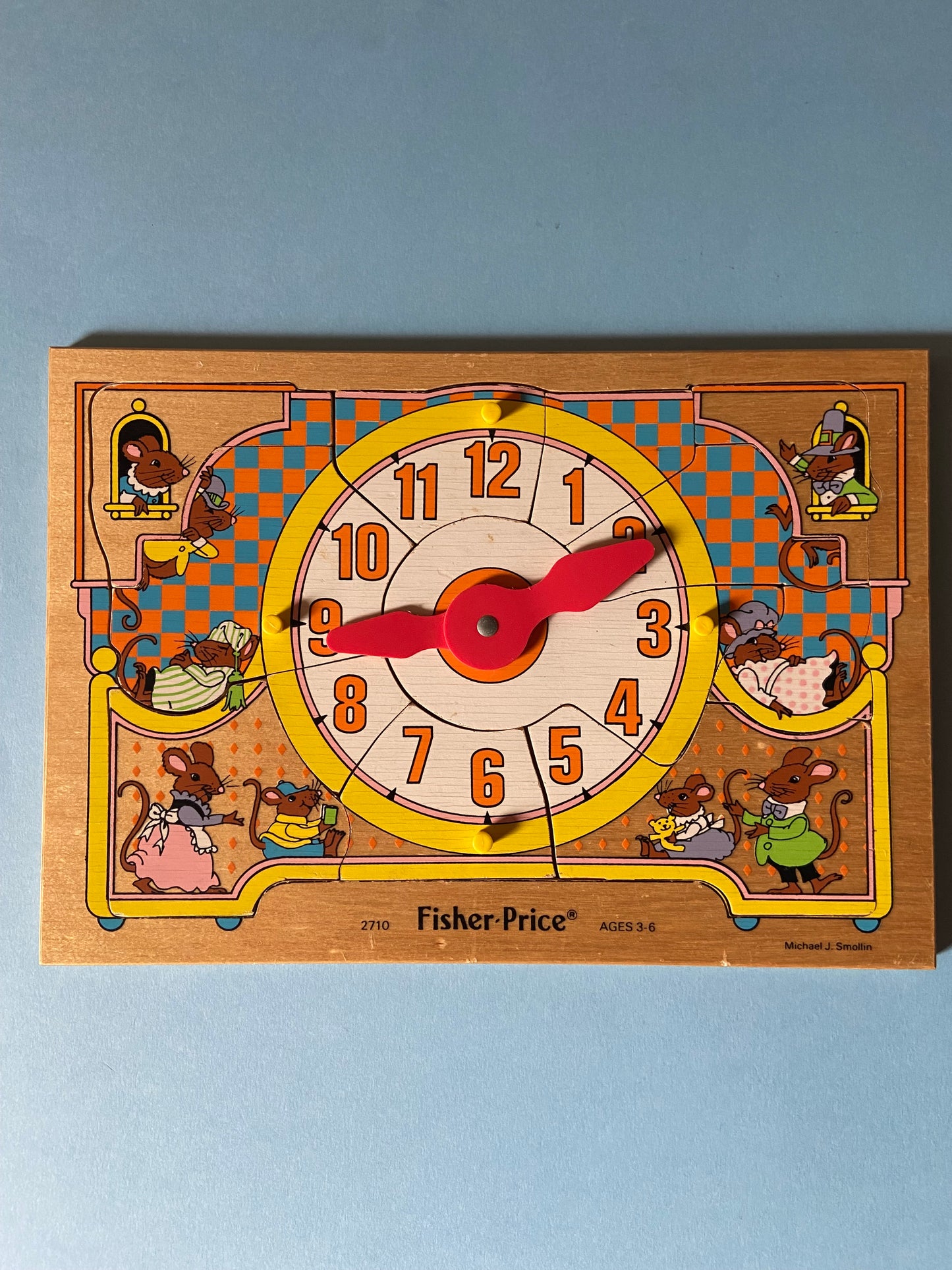 Puzzle FISHER PRICE souris et horloge