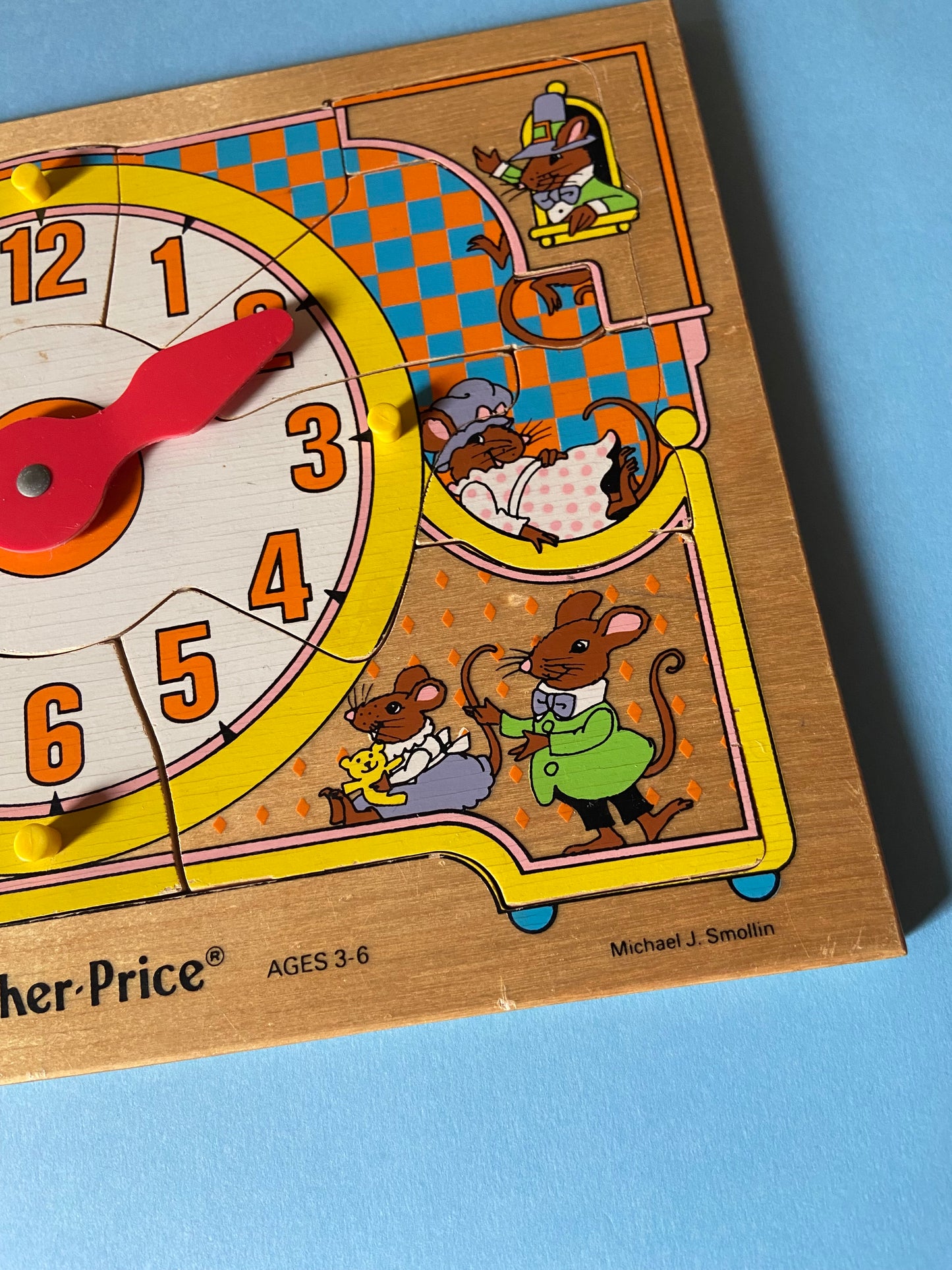 Puzzle FISHER PRICE souris et horloge