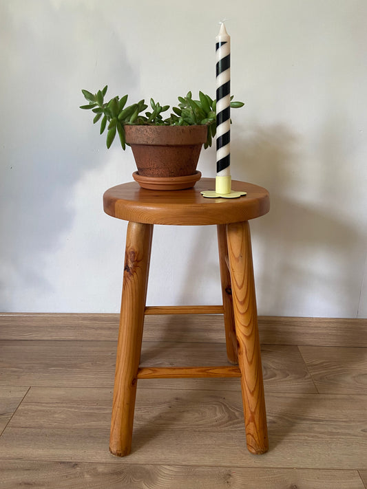 Pine stool/plant stand