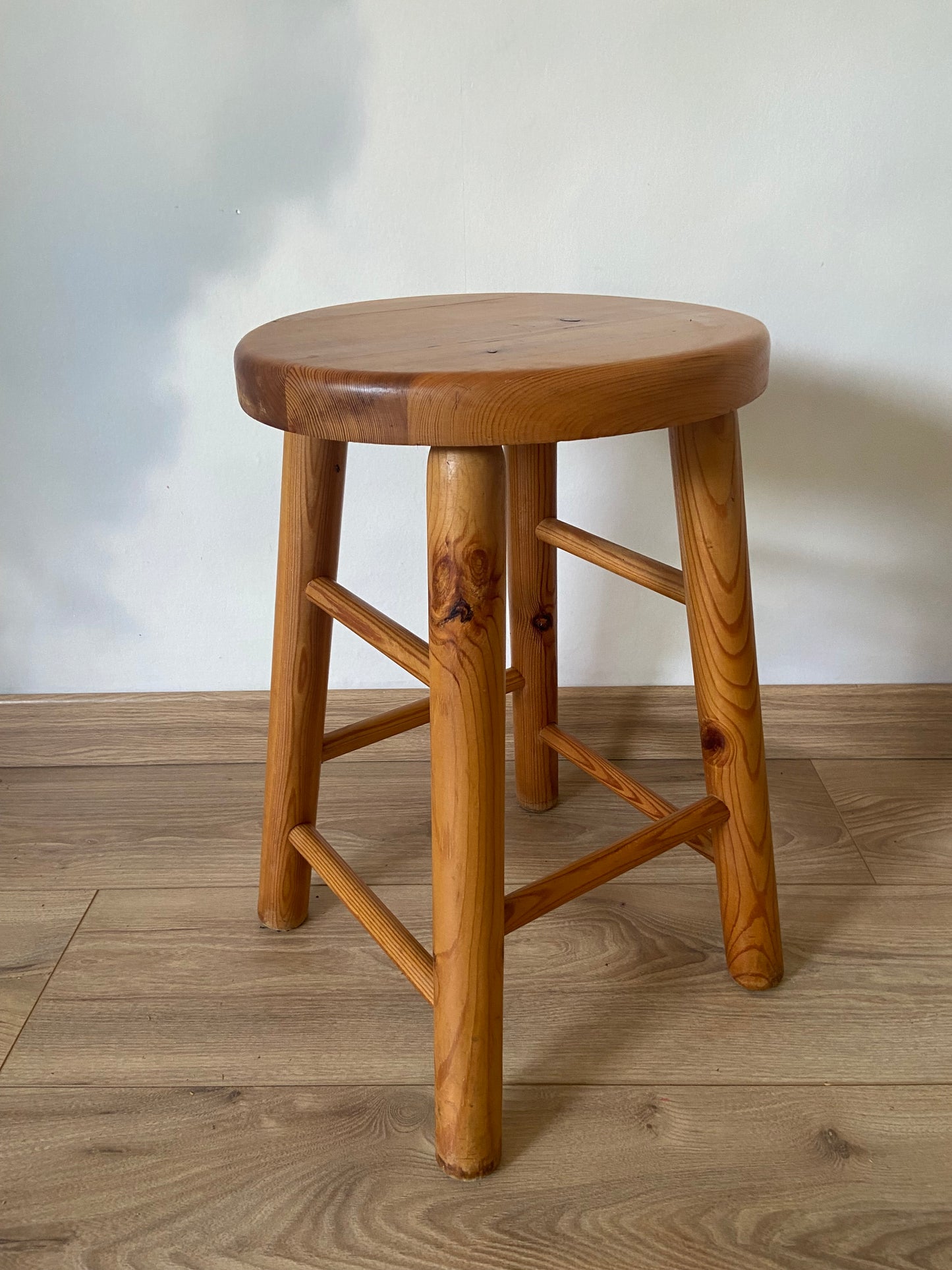 Tabouret/porte plantes pin