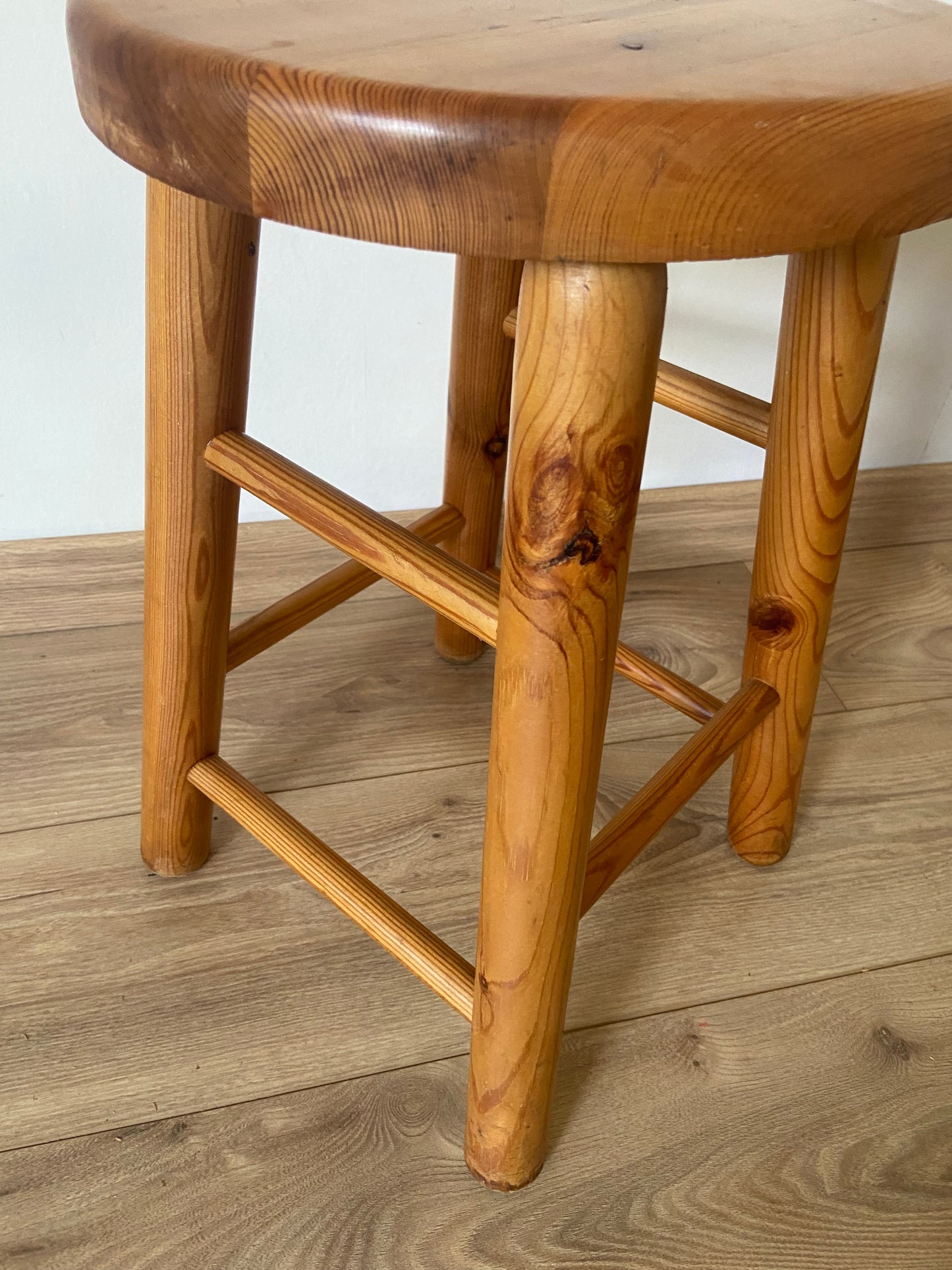 Tabouret/porte plantes pin