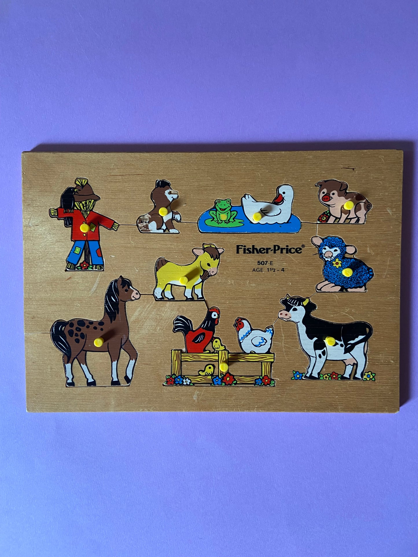 FISHER PRICE Farm Animals Wooden Puzzle