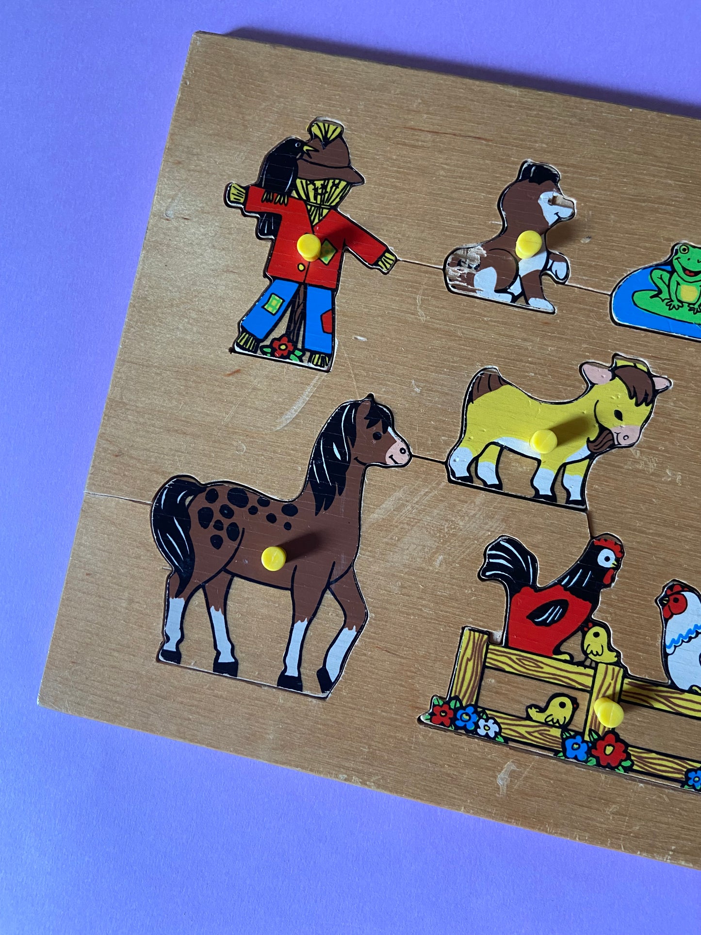 Puzzle en bois FISHER PRICE Animaux de la ferme