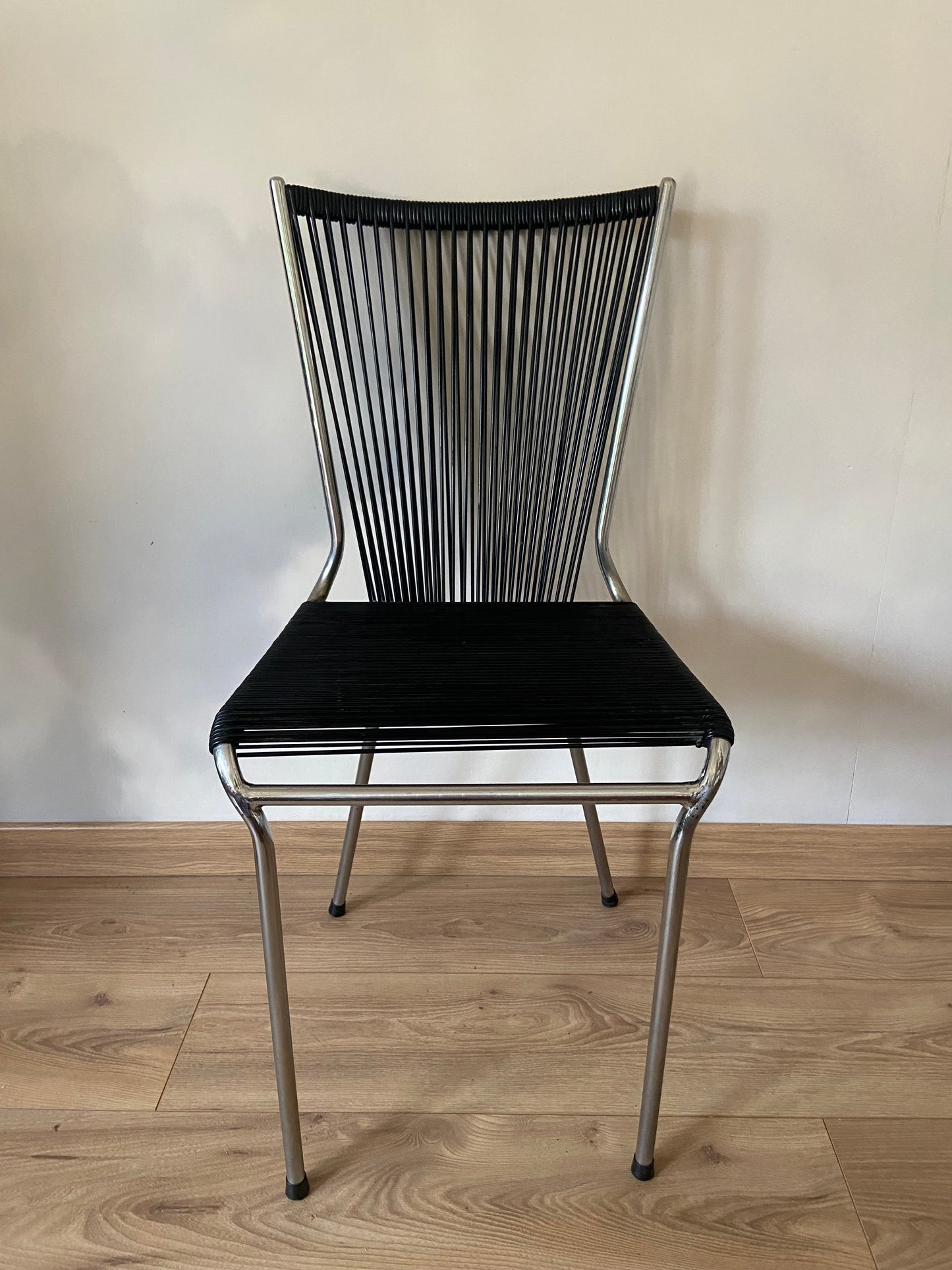 Vintage SCOUBIDOU black chair from the 60s