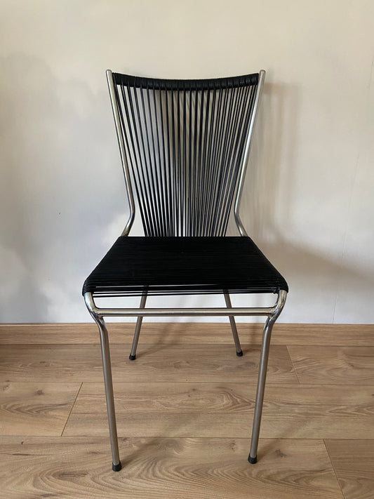 Vintage SCOUBIDOU black chair from the 60s