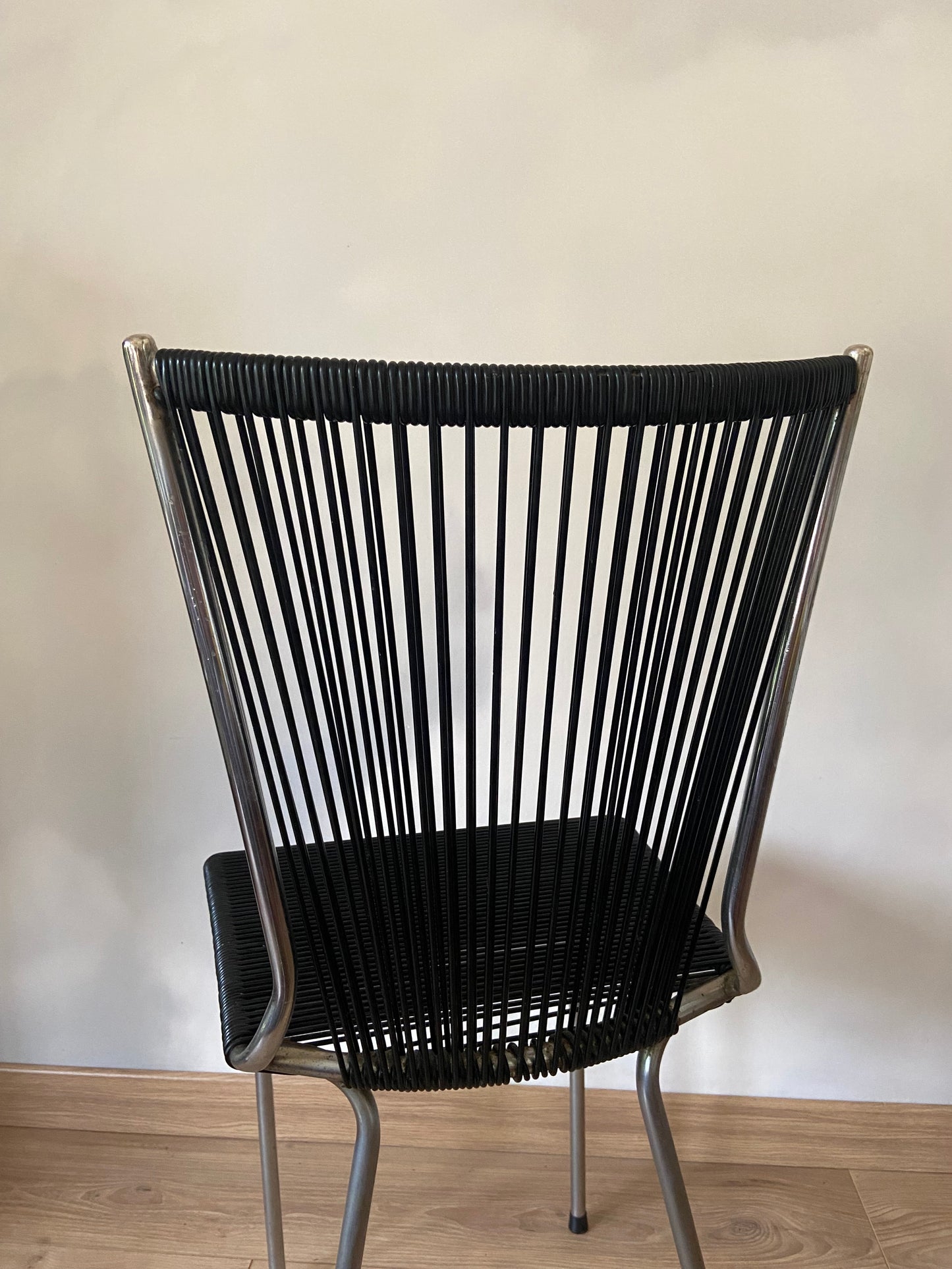 Vintage SCOUBIDOU black chair from the 60s