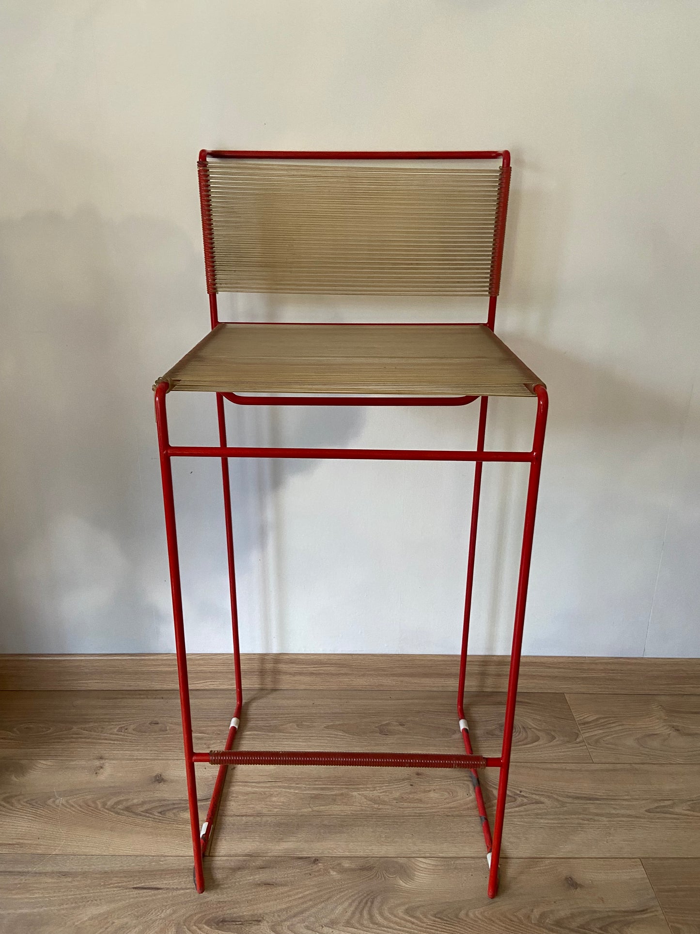 Tabouret vintage Spaghettis FLY LINE Italy années 70