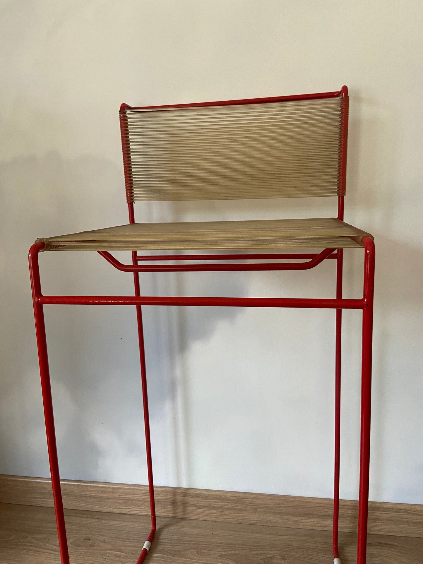 Tabouret vintage Spaghettis FLY LINE Italy années 70