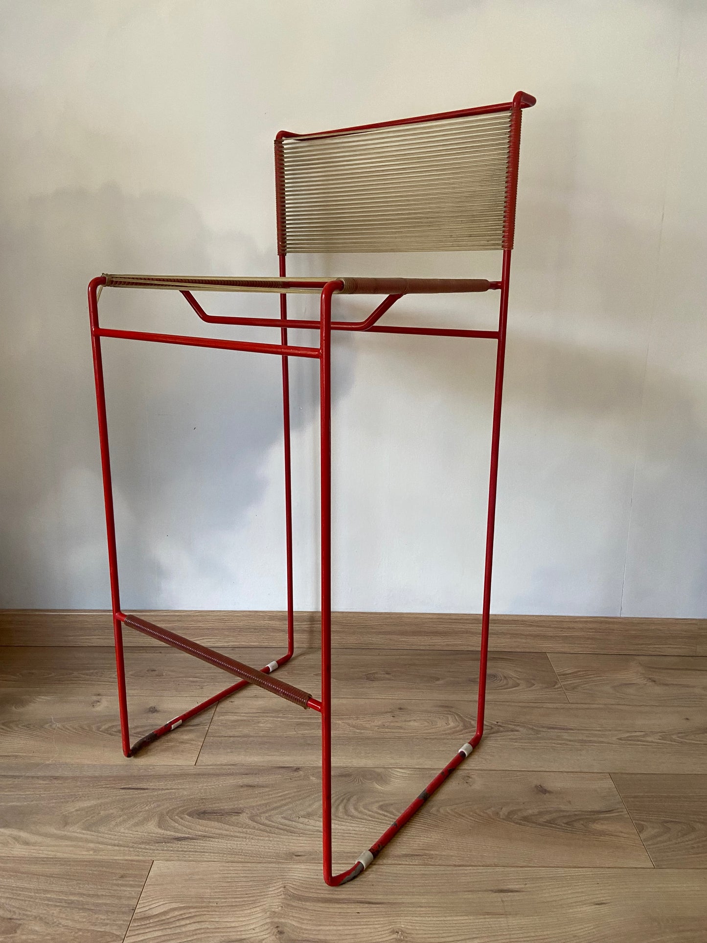 Tabouret vintage Spaghettis FLY LINE Italy années 70