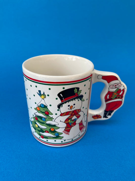 Christmas mug with snowman motif