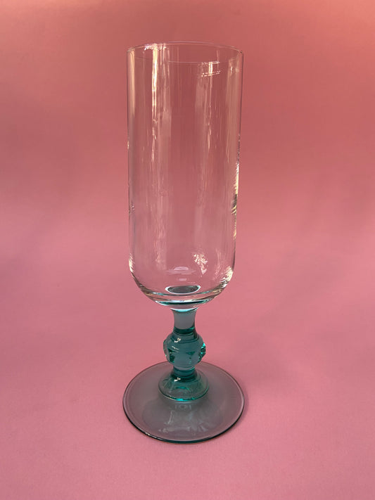 LUMINARC stemmed glass with turquoise foot