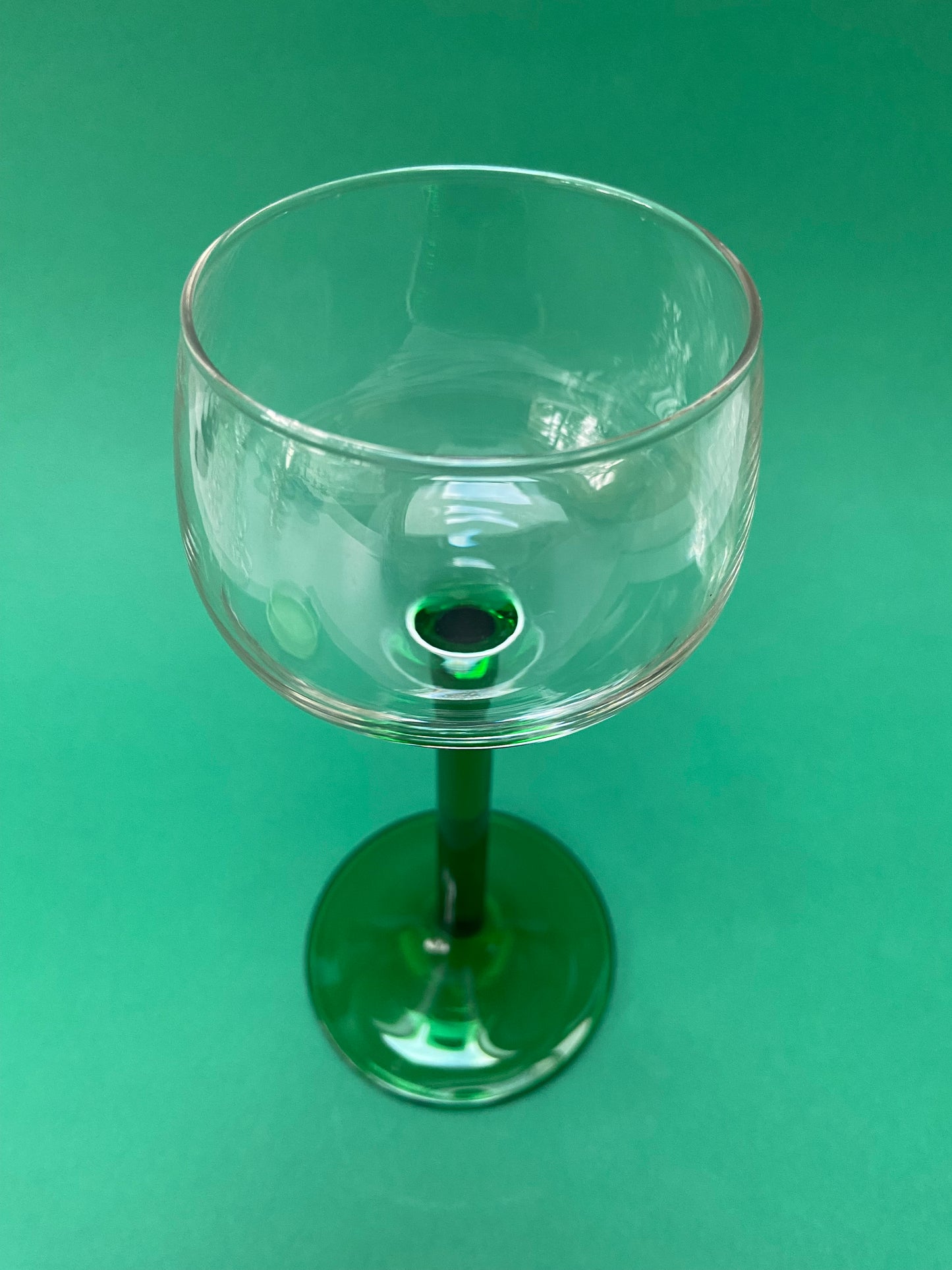 Verre à vin Alsacien pied vert