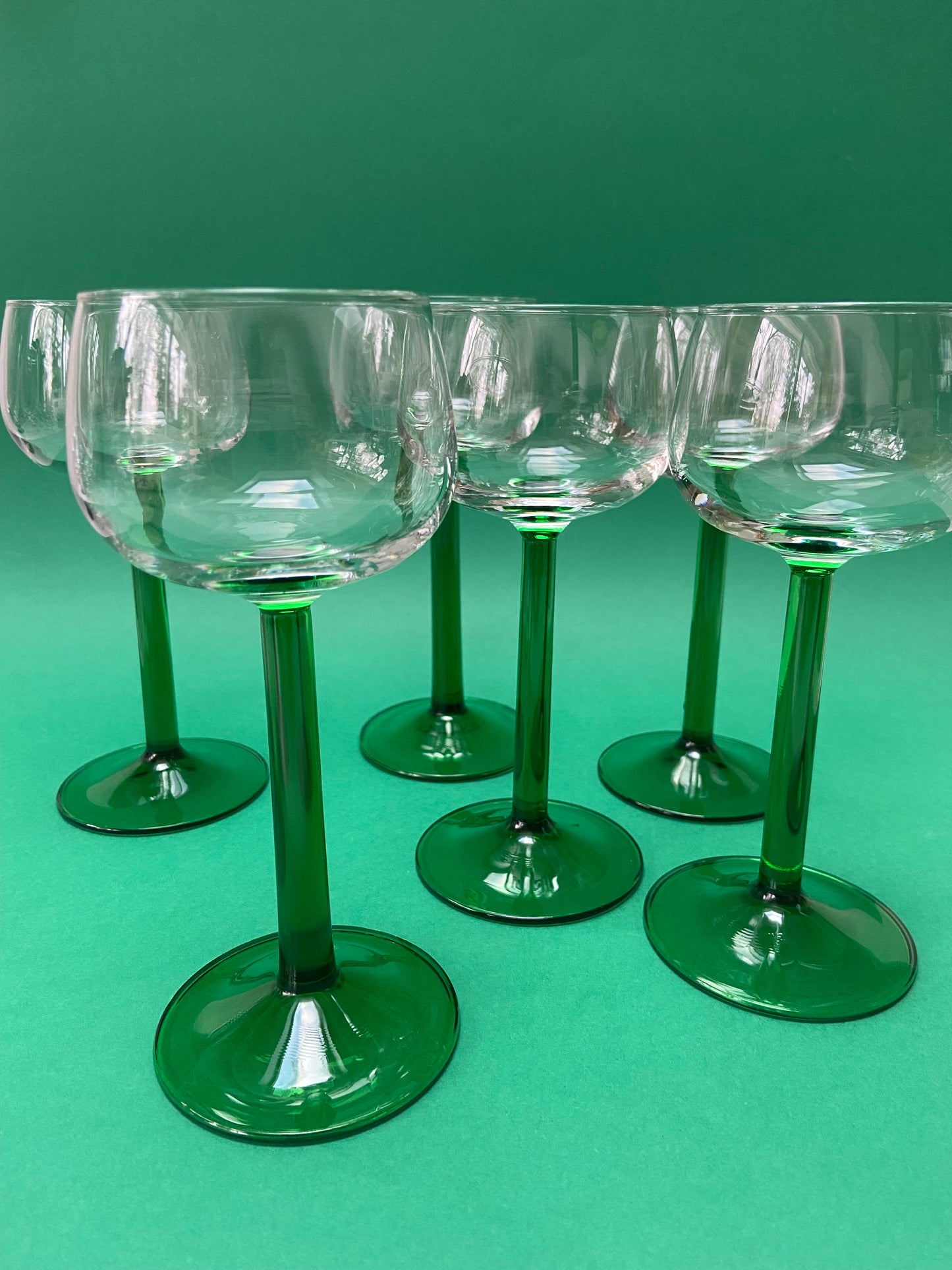 Verre à vin Alsacien pied vert