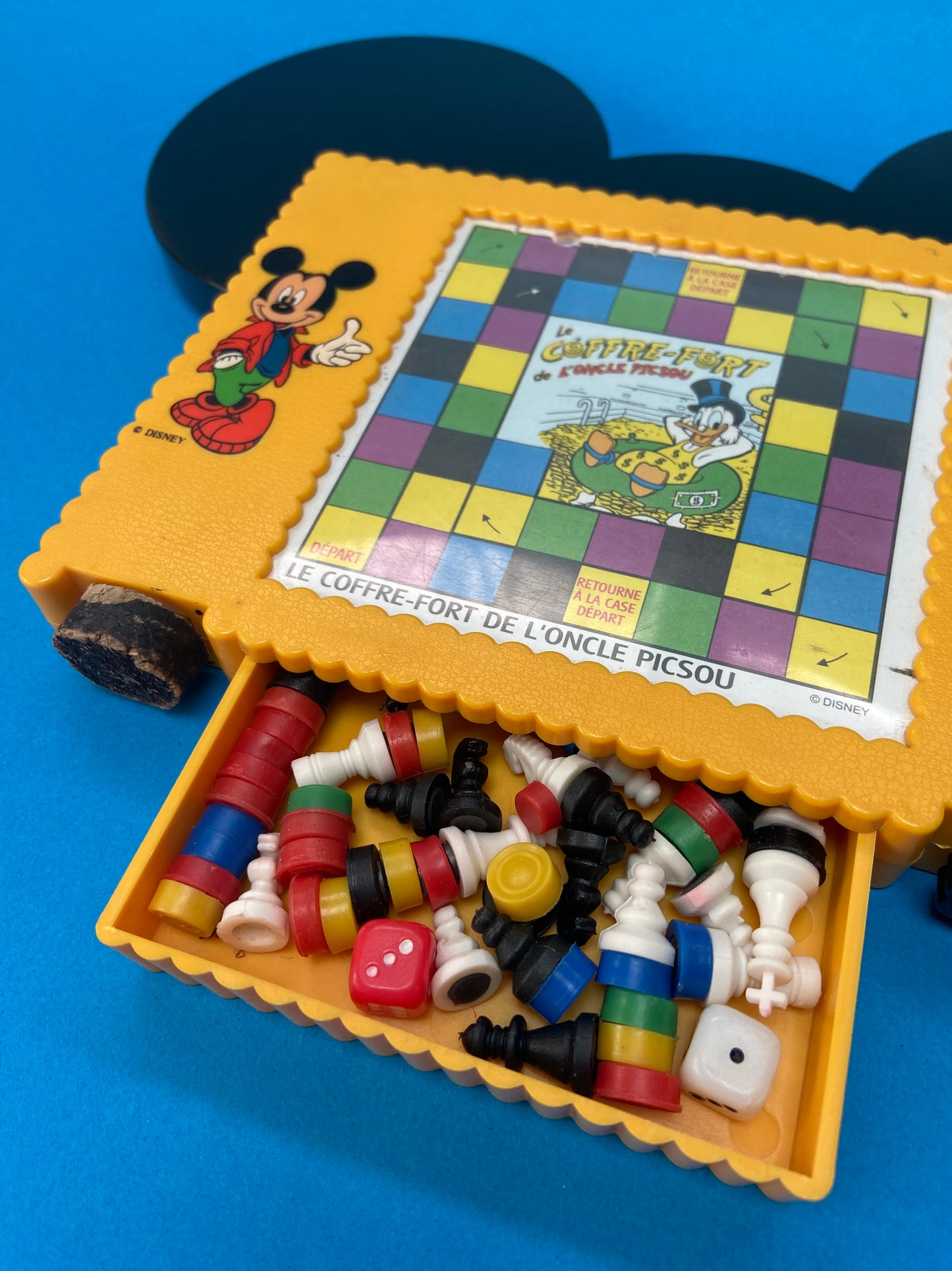 Mini mallette de jeux de voyage Mickey vintage