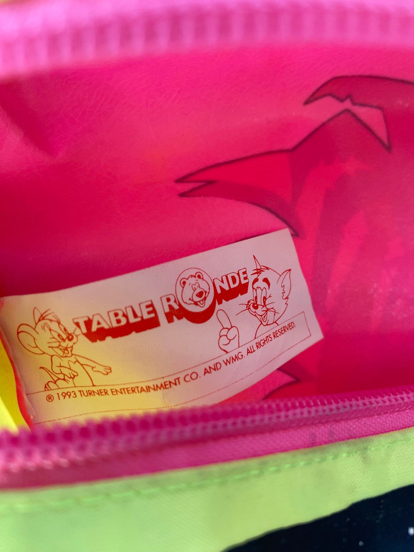 Trousse vintage fluo TOM&JERRY