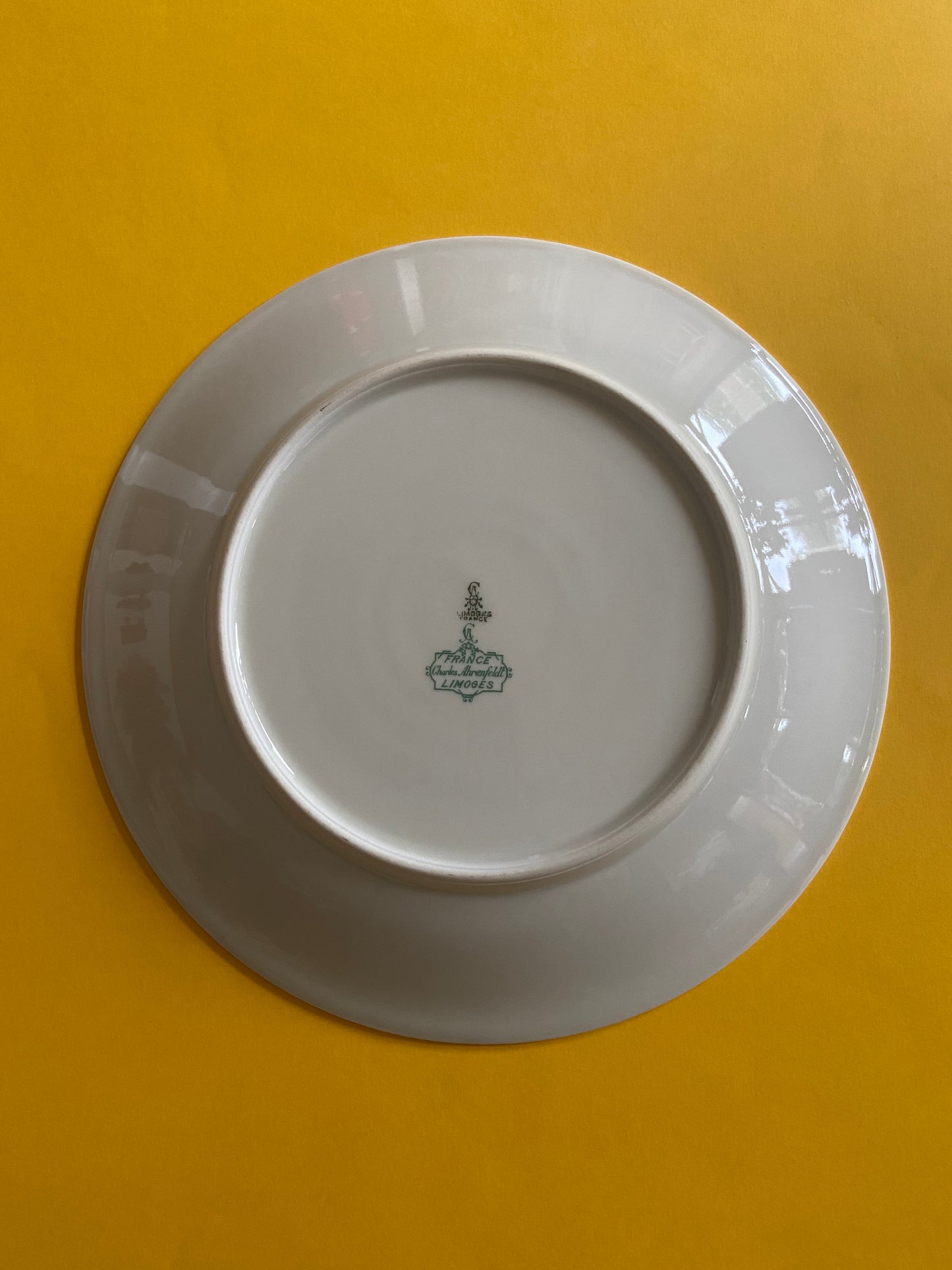 Assiette plate porcelaine Limoges par Charles Ahrenfeld