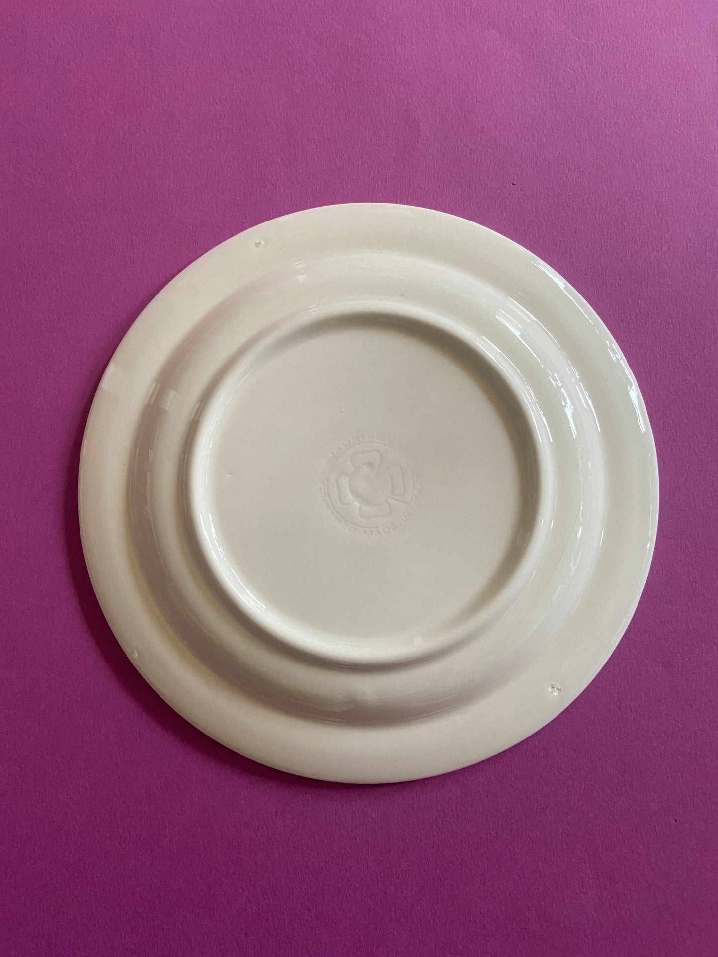 Petite assiette plate ligne ROSE/JAUNE