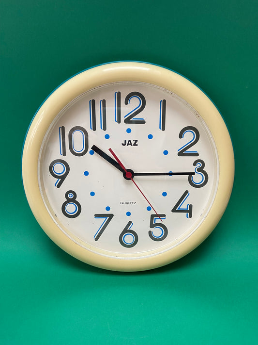 Horloge vintage plastique JAZ années 80/90